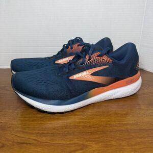 Brooks Ghost 16 Size 10 Mens Blue Opal Orange Black Casual Running Shoes